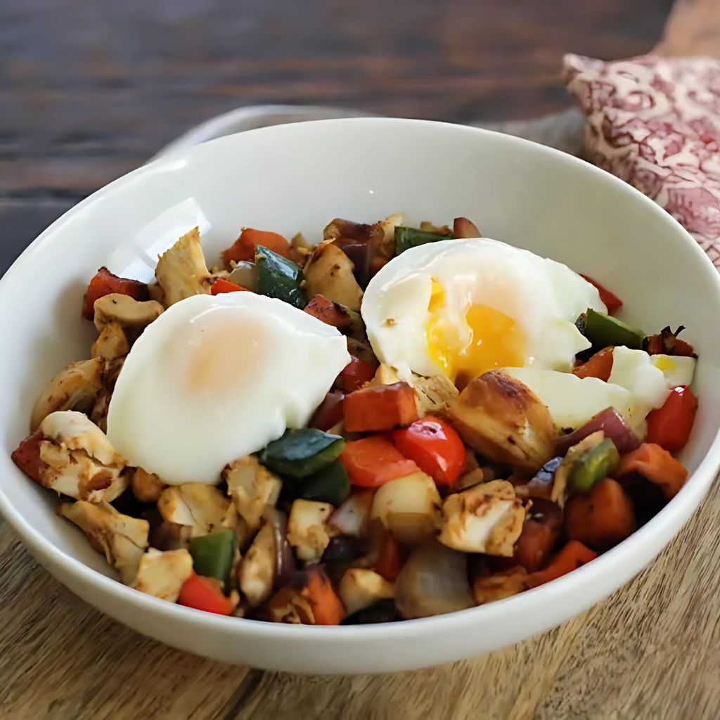 Chicken and Sweet Potato Hash