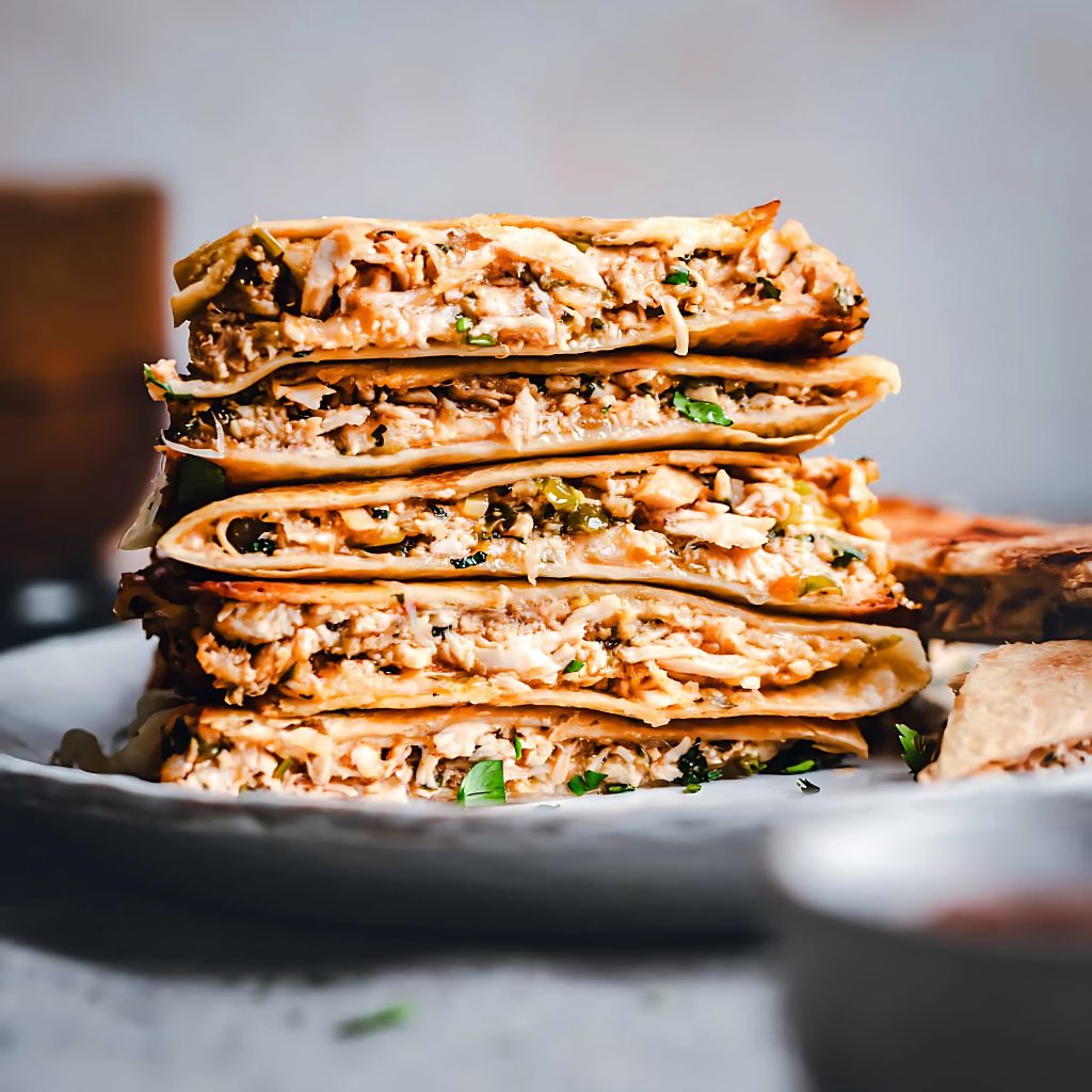Shredded Chicken Quesadillas