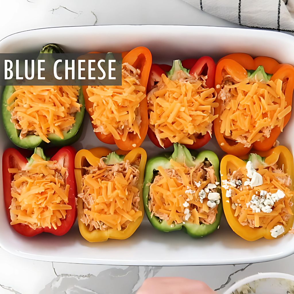 Buffalo Chicken Stuffed Peppers