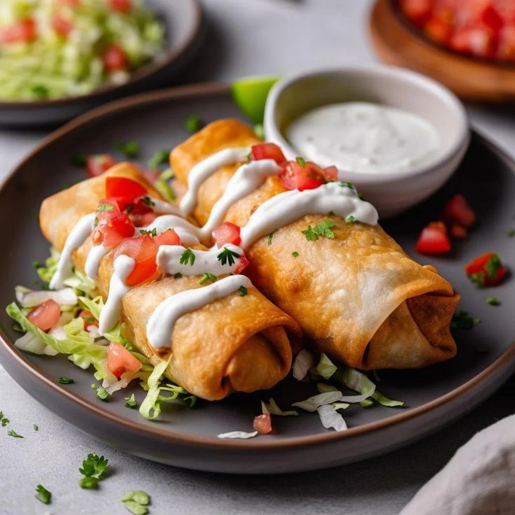 Chicken Chimichangas