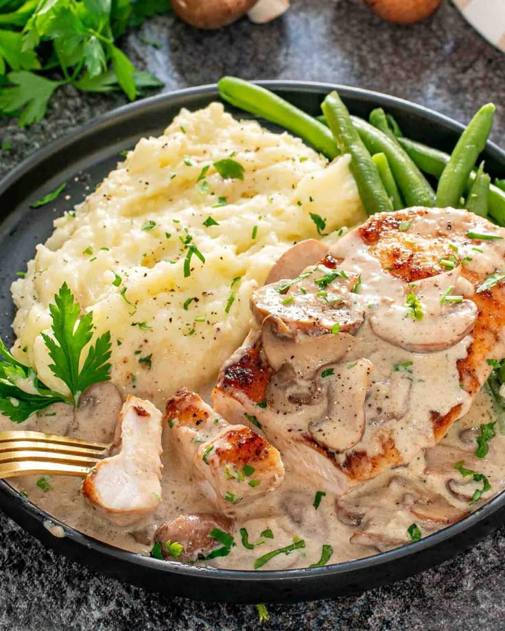 creamy mushroom chicken