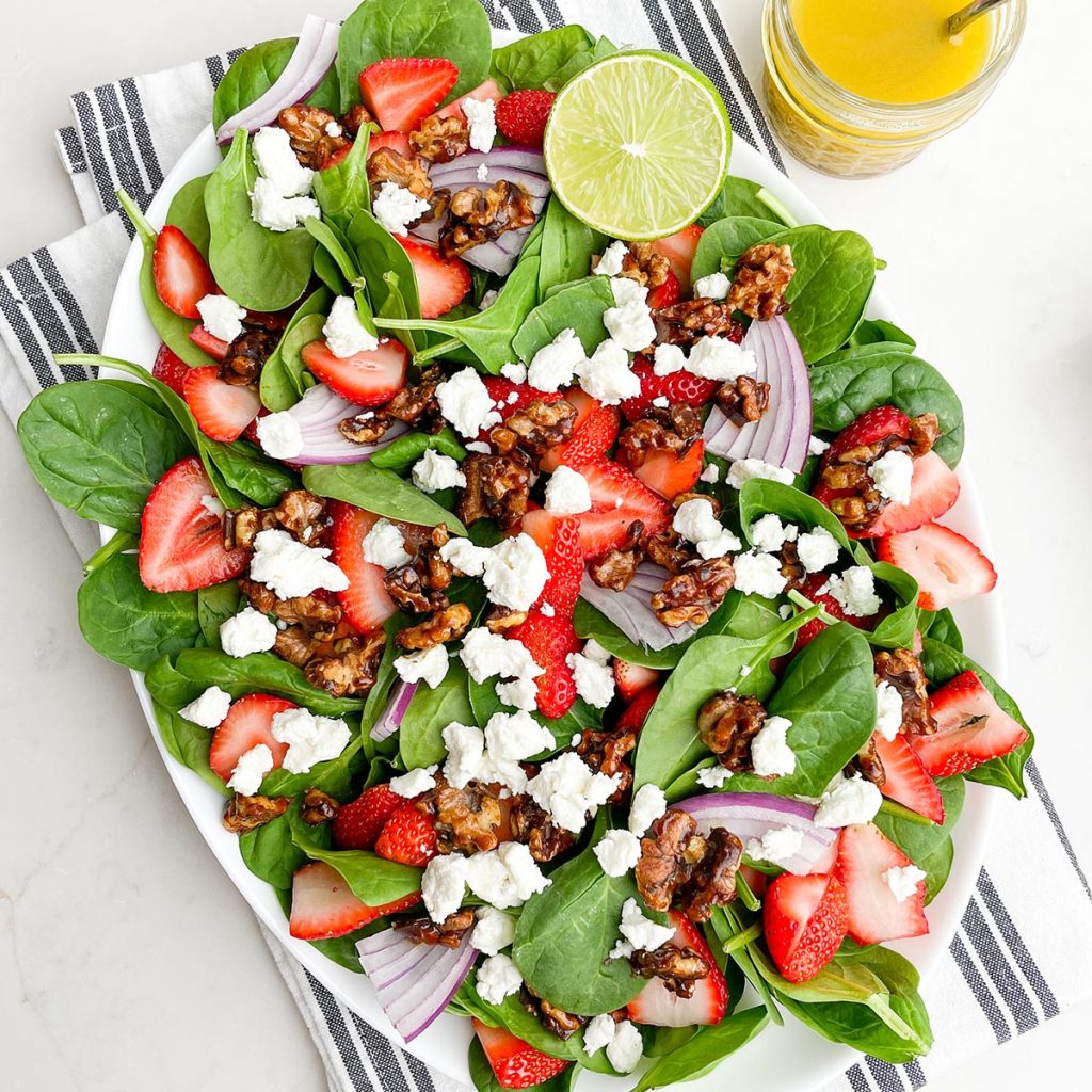 strawberry goat cheese salad