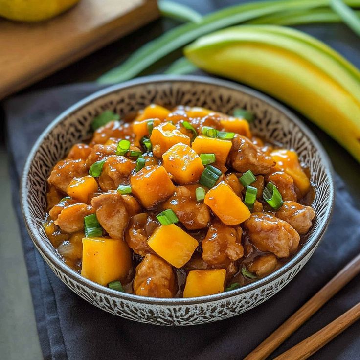 Chinese Style Mango Chicken Stir Fry 
