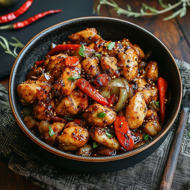 Easy Black Pepper Chicken