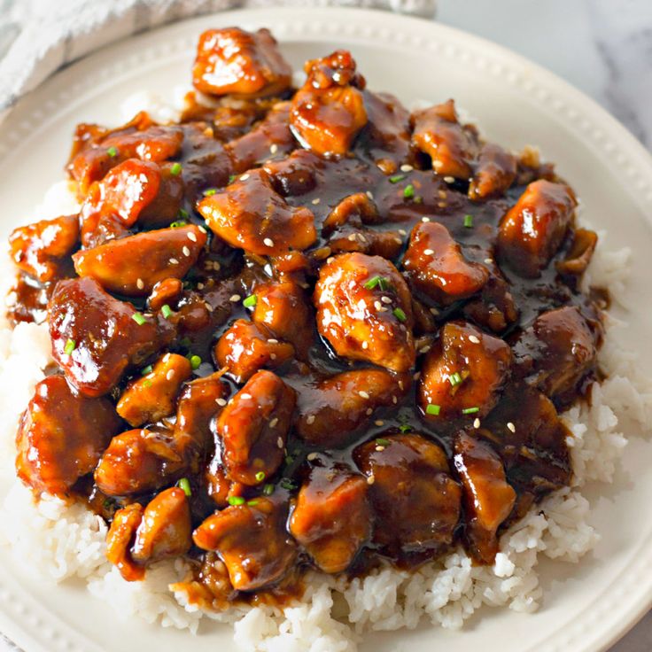Easy Bourbon Chicken