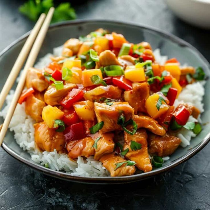 Chinese Style Mango Chicken Stir Fry 
