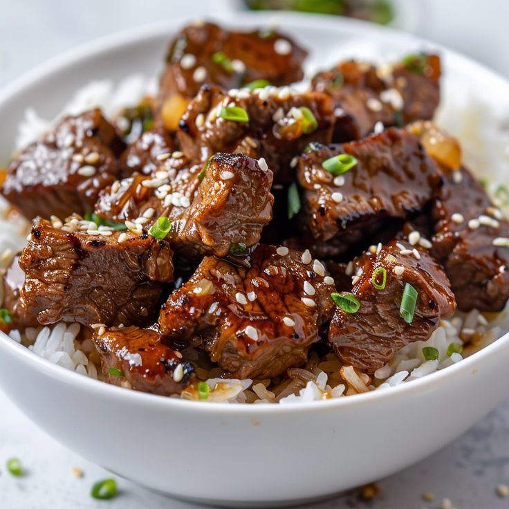 honey garlic steak bites 