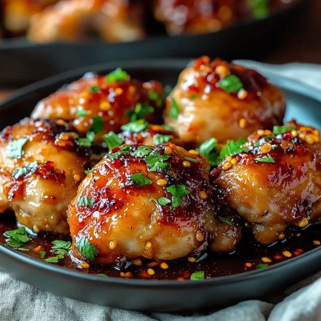 Sweet N Spicy Grilled Chicken Thighs