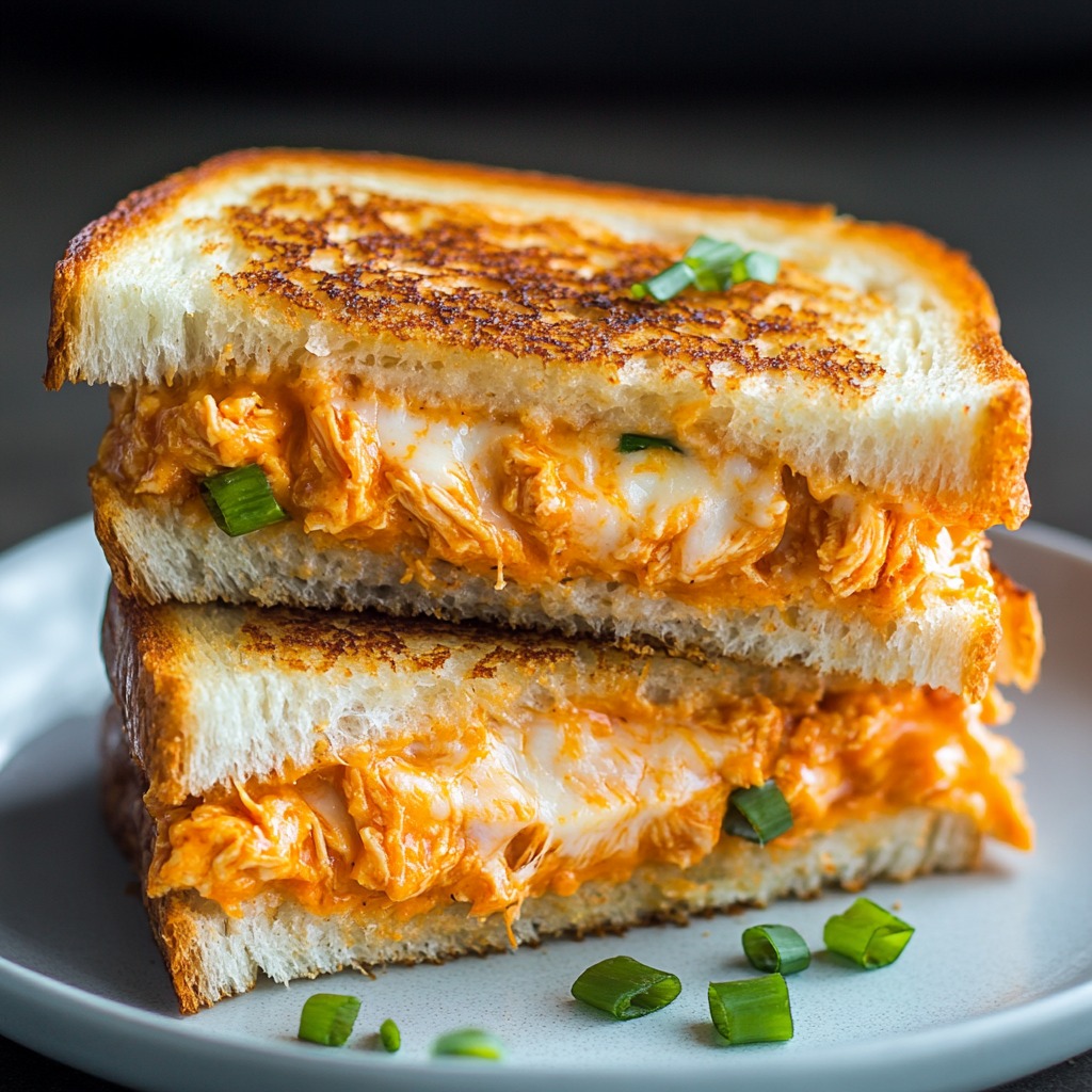 Buffalo Chicken Grilled Cheese