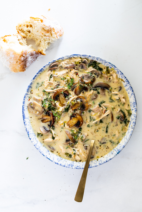 Rotisserie Chicken Mushroom Soup