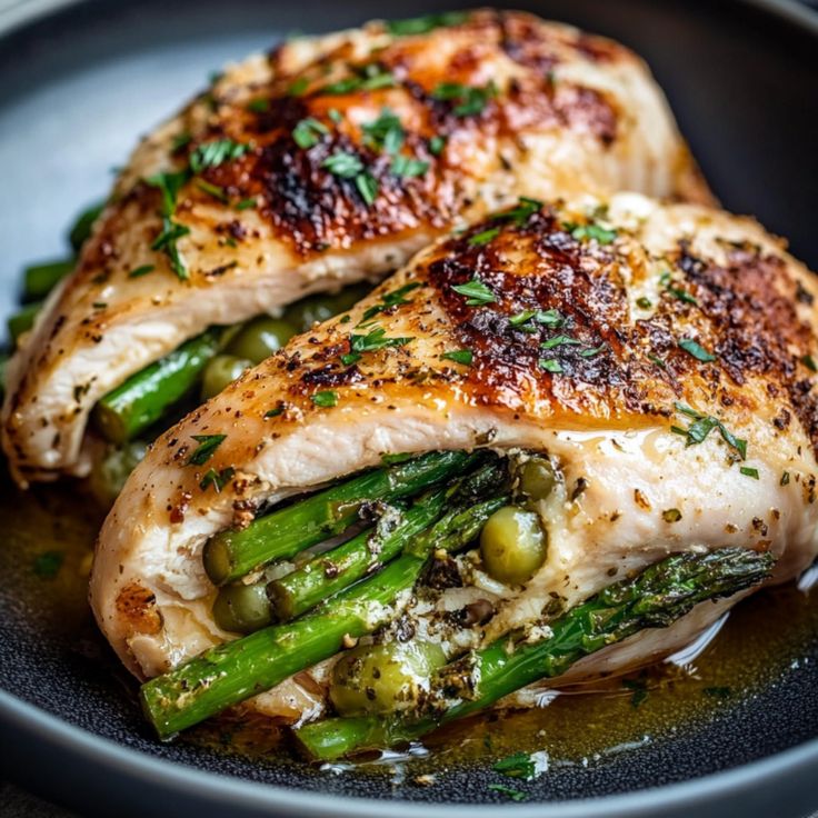 asparagus stuffed chicken breast