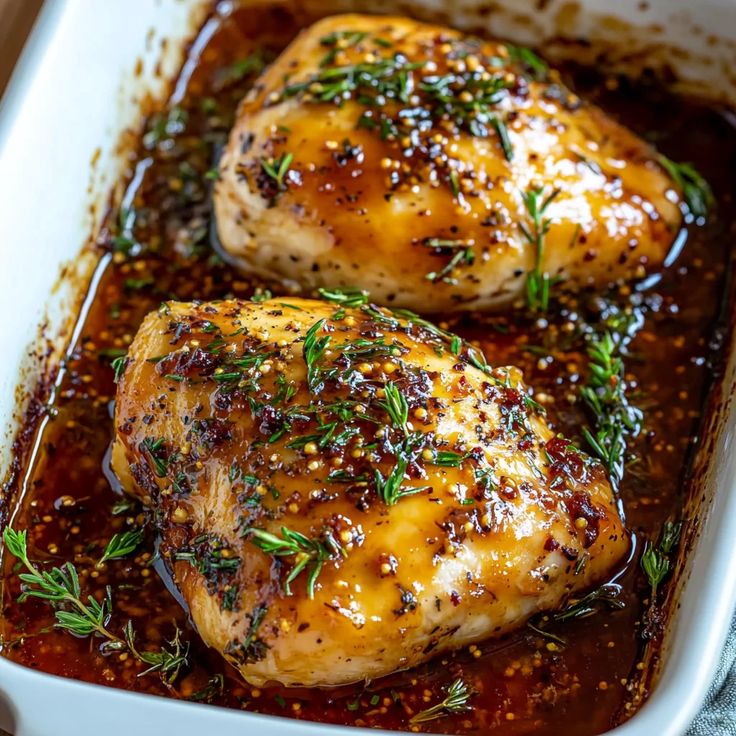 easy baked honey dijon chicken 