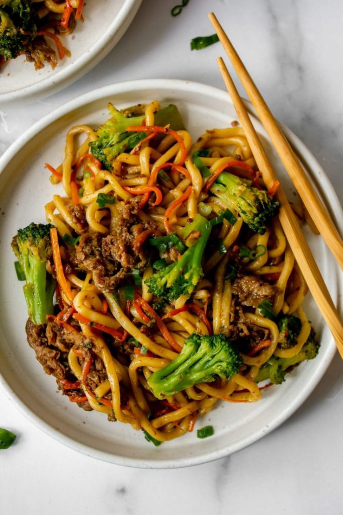 bulgogi beef udon stir fry 