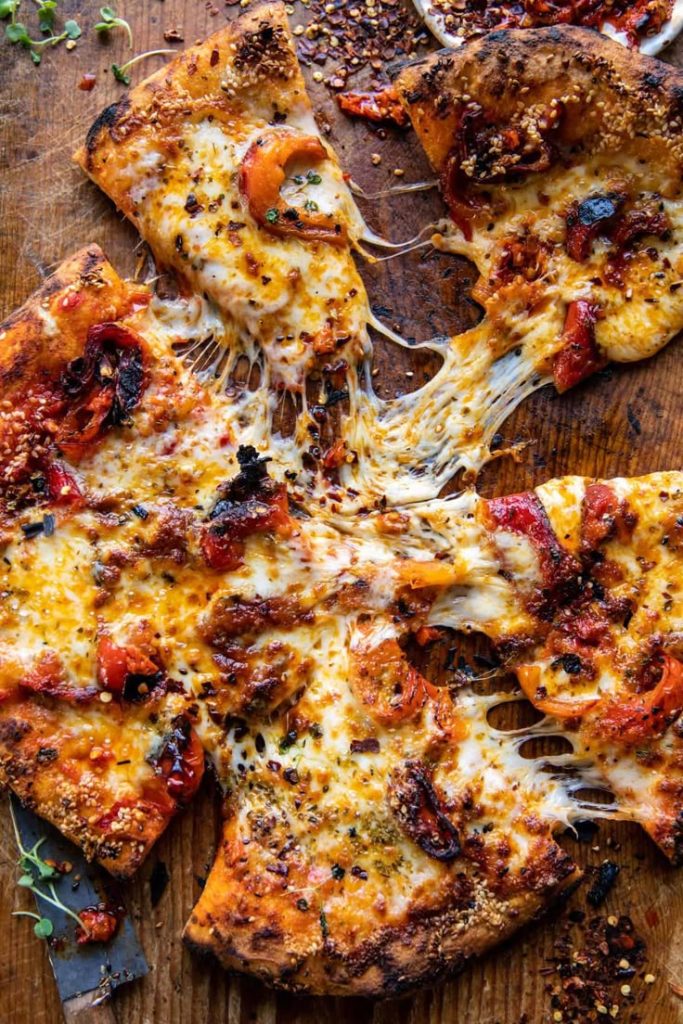 calabrian chili roasted red pepper pizza 