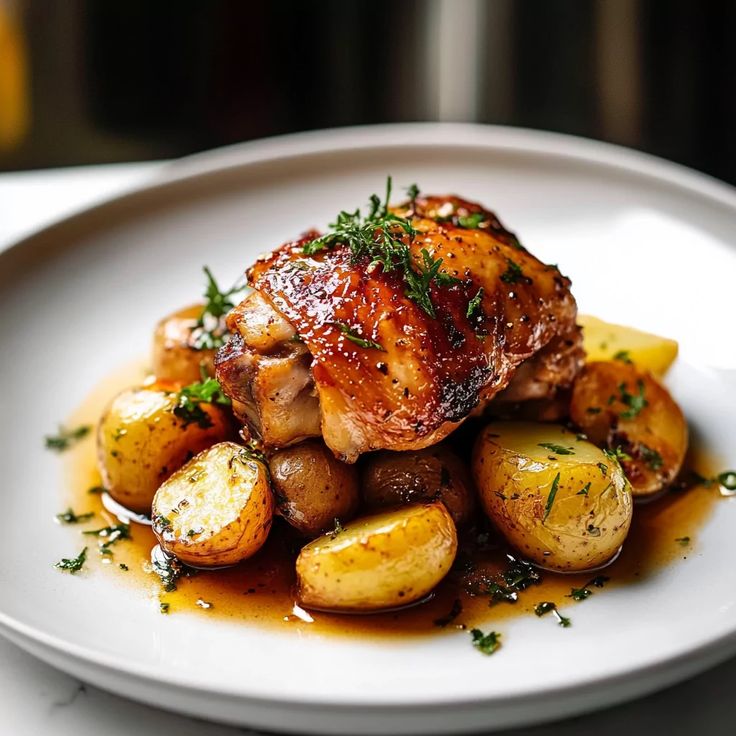 chicken thighs and potatoes