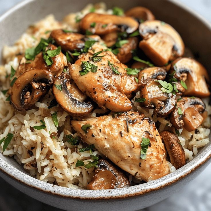 chicken thighs and mushrooms