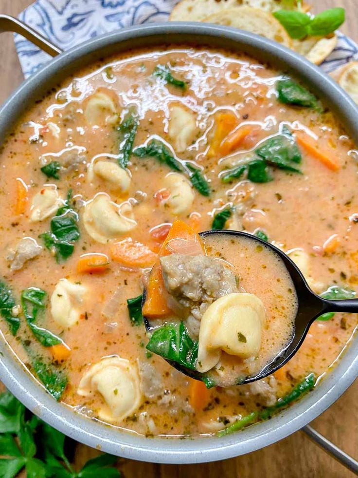 sausage and tortellini soup