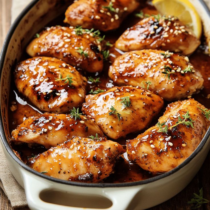 easy baked honey dijon chicken