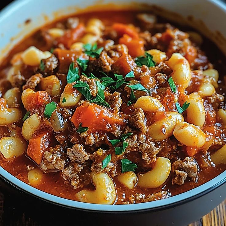 old fashioned ground beef goulash american goulash
