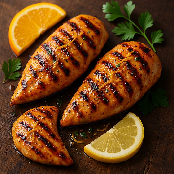 grilled citrus chicken with glaze