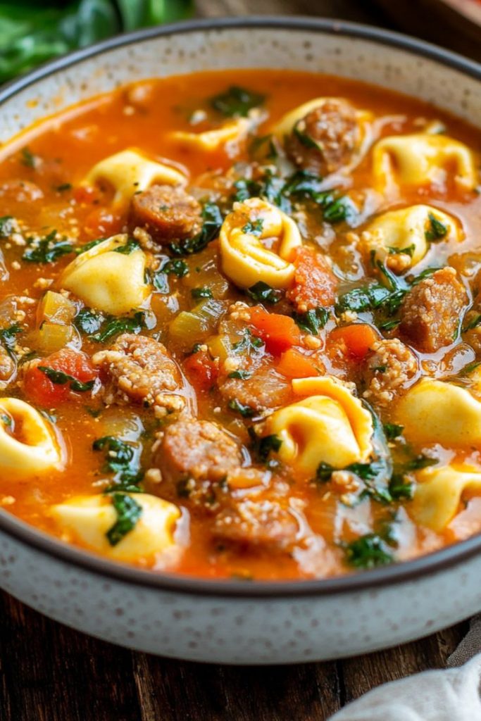sausage and tortellini soup 