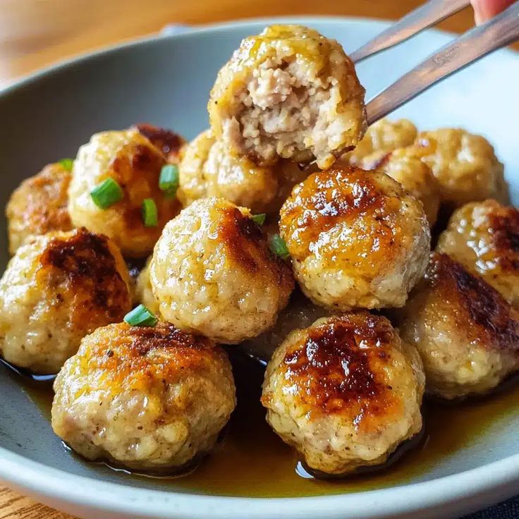 asian meatballs chinese pork meatballs char siew style 