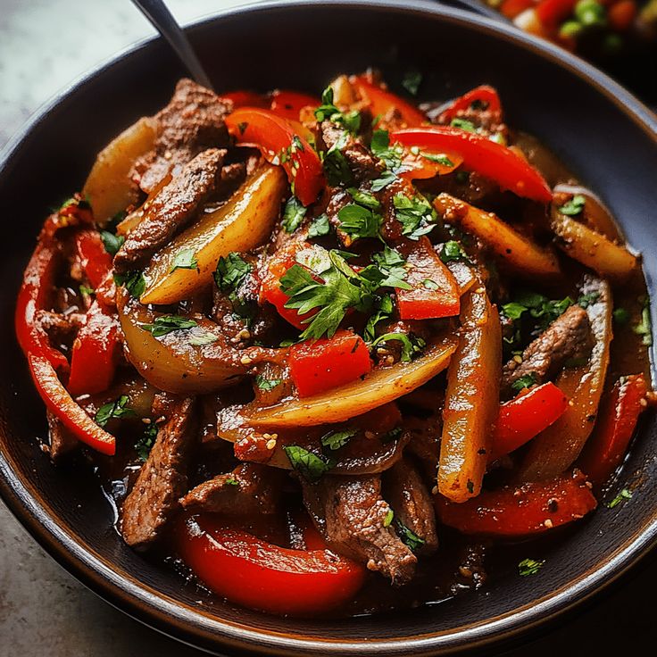 Lomo Saltado Peruvian Beef Stir Fry 