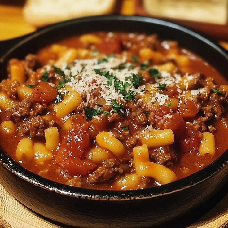 old fashioned ground beef goulash american goulash