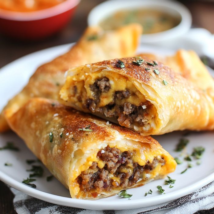 korean ground beef egg rolls 