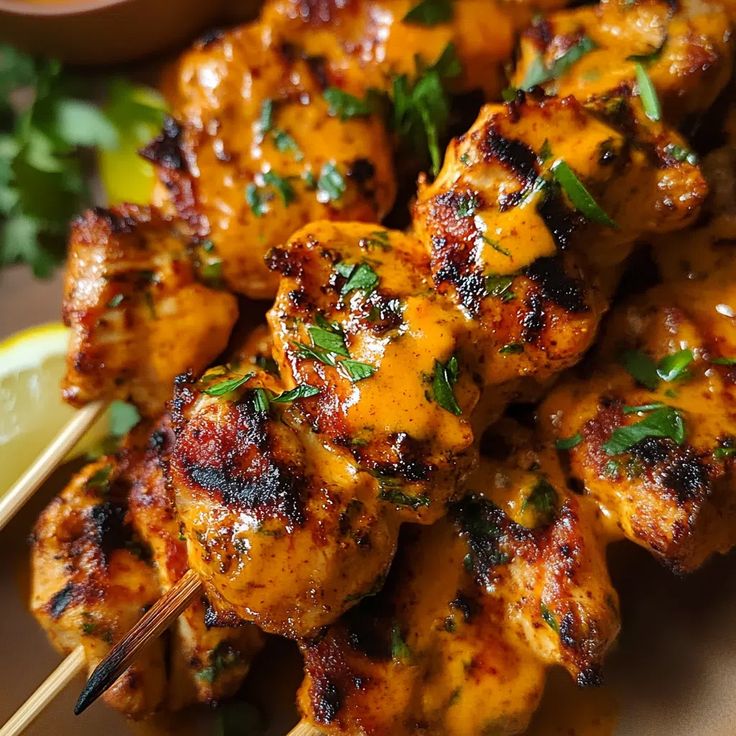 peri peri grilled chicken skewersre