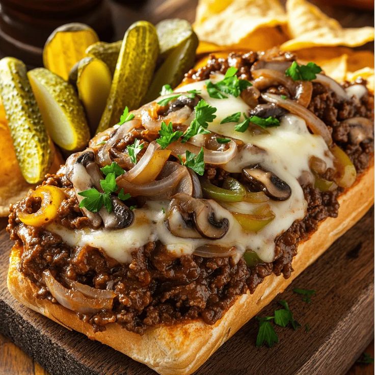 philly cheesesteak sloppy joes