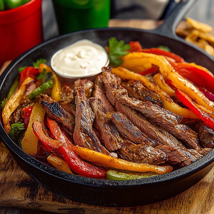 ribeye steak fajitas