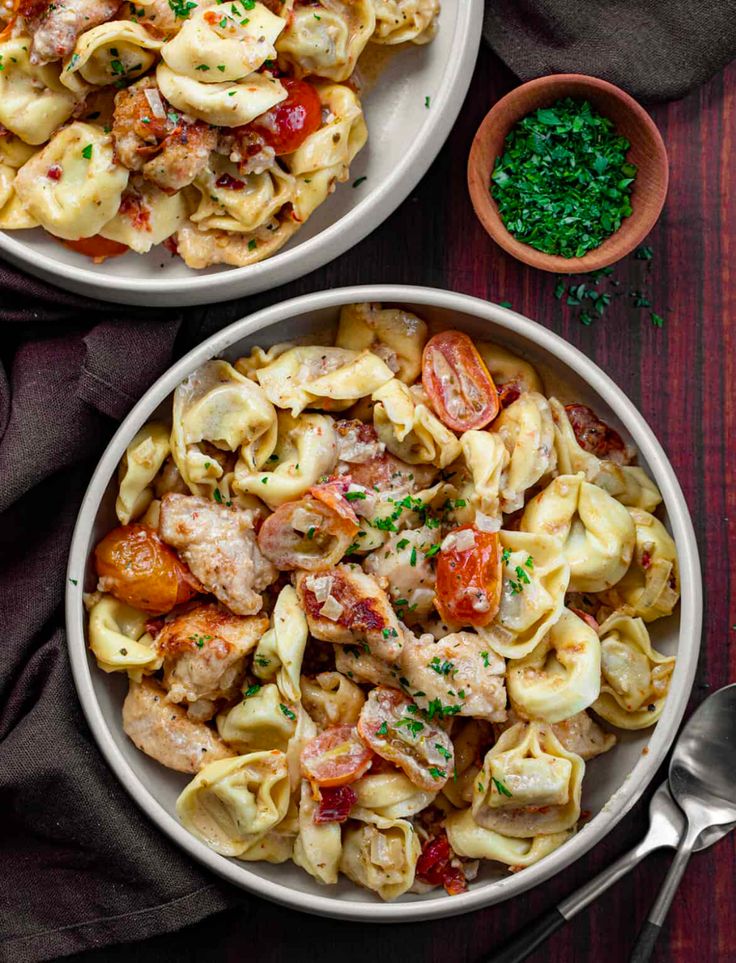 italian chicken tortellini skillet 
