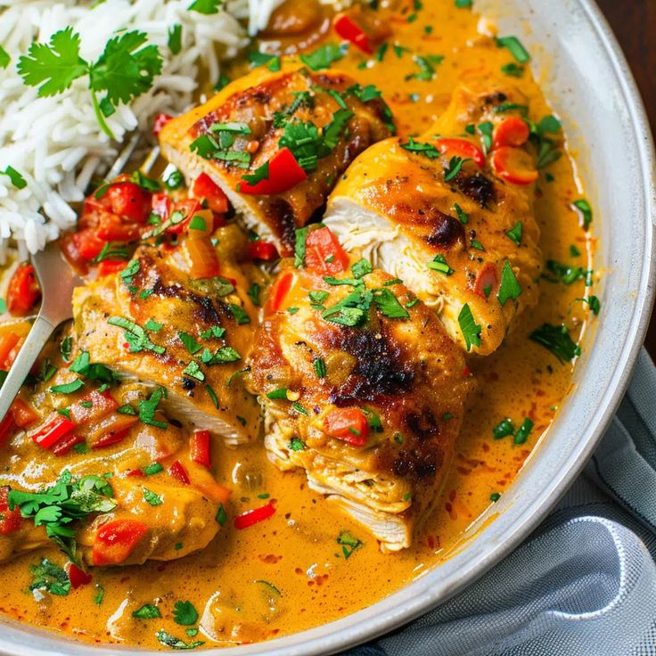 spicy brazilian coconut chicken