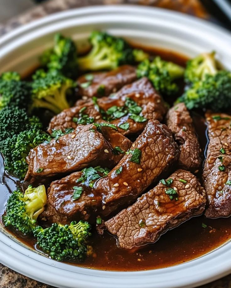 fast and saucy beef and broccoli 