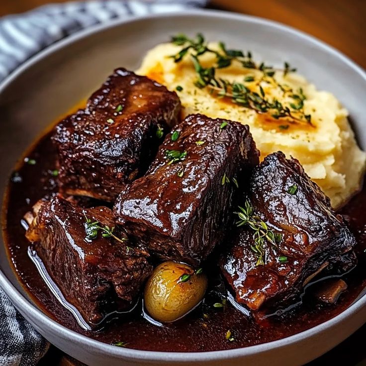 Red Wine Braised Short Ribs