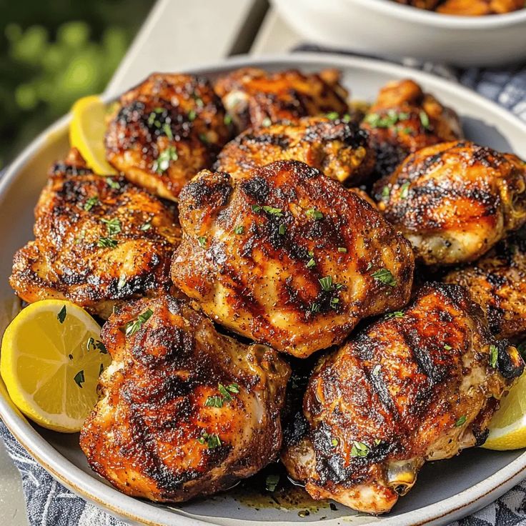 Chicken Thighs Grilled 5 chicken thighs grilled